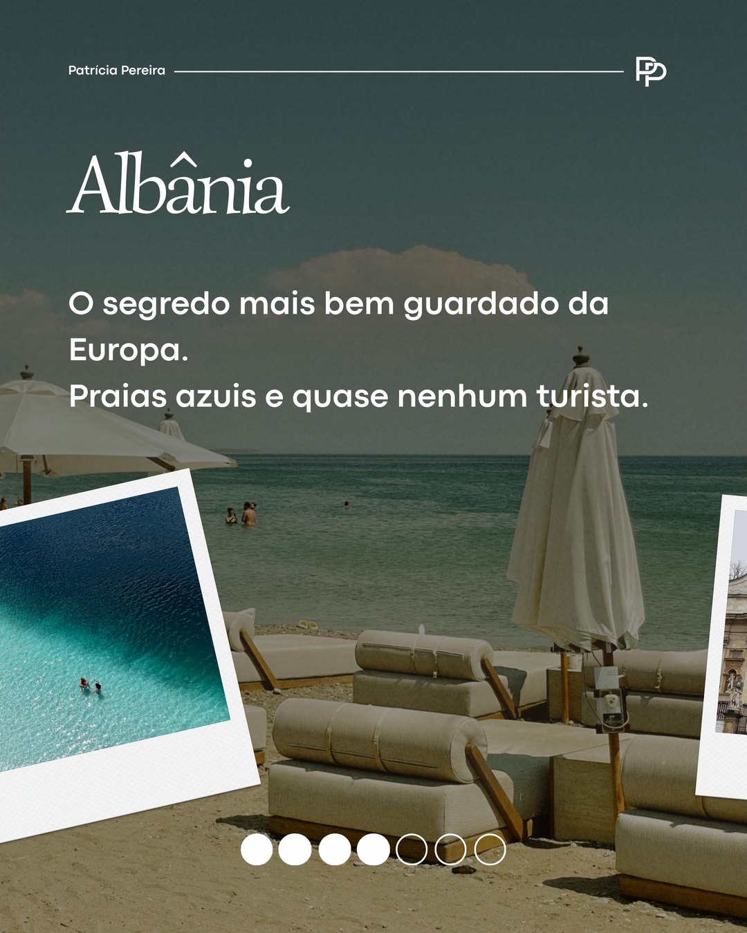 Slide do carrossel sobre a Albânia